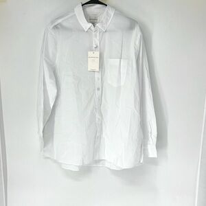 Dapper Boi Classic White Button Down mens Shirt 2XL